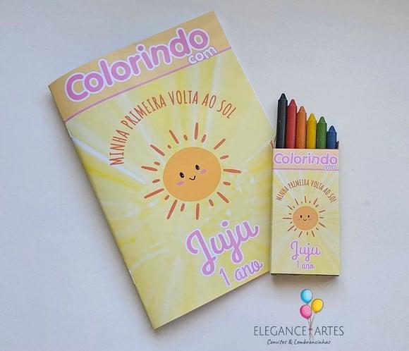 Livrinho de Colorir Minha Primeira Volta ao Sol