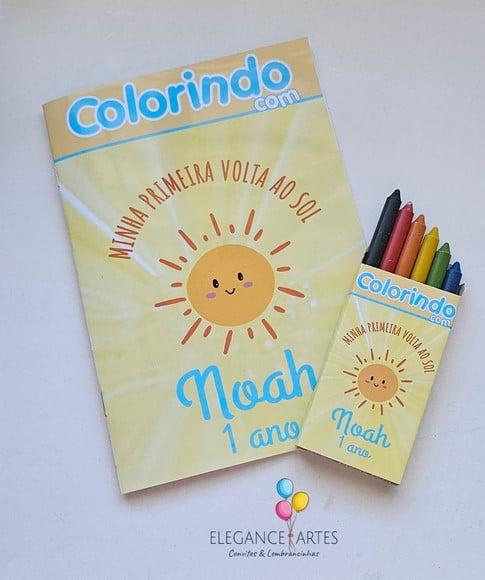 Livrinho de Colorir Minha Primeira Volta ao Sol