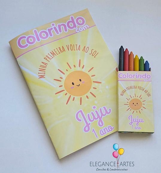 Livrinho de Colorir Minha Primeira Volta ao Sol