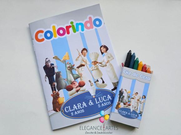 Livrinho de Colorir Ratatouille