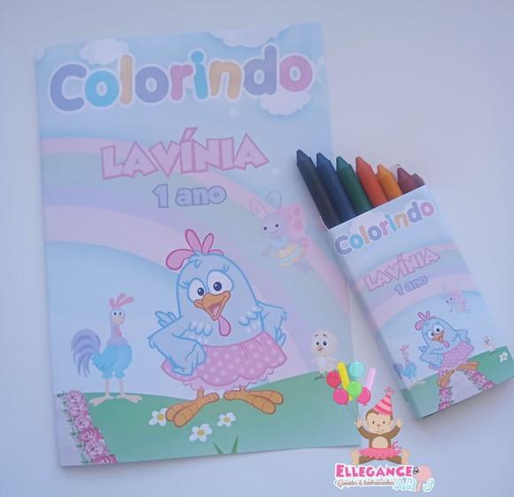 Livrinho para Colorir Galinha Pintadinha Cand Color