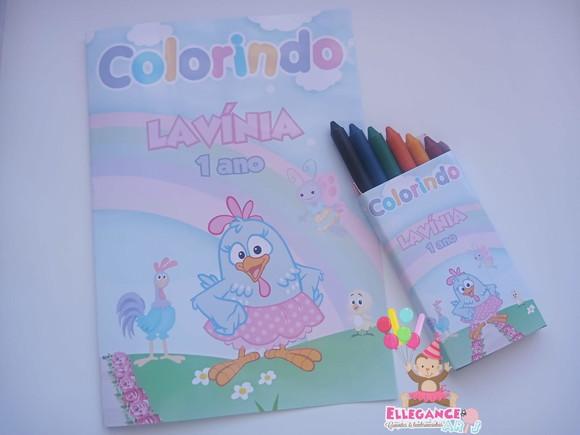 Livrinho para Colorir Galinha Pintadinha Cand Color