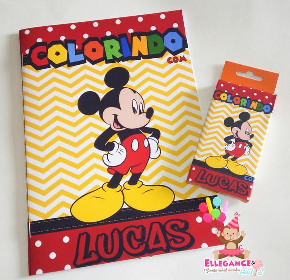 Livrinho para Colorir Mickey