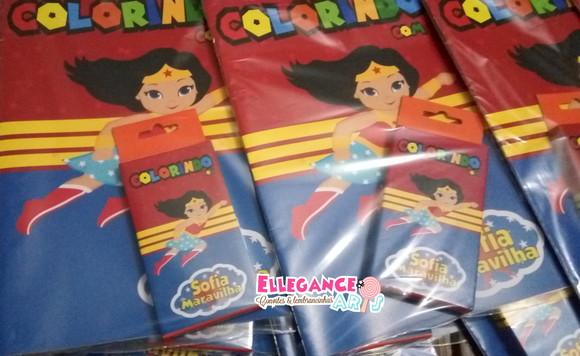 Livrinho para Colorir Mulher Maravilha