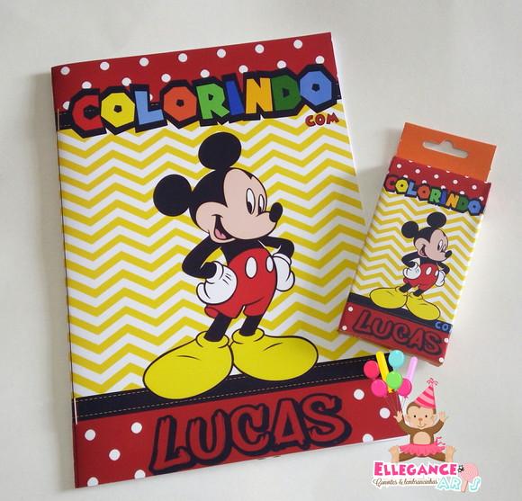 Livrinho para Colorir Mickey
