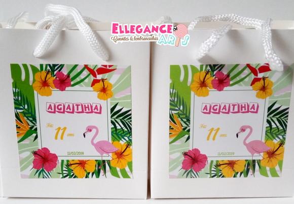Mini Sacolinha Flamingo