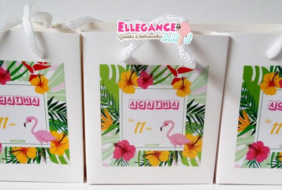 Mini Sacolinha Flamingo