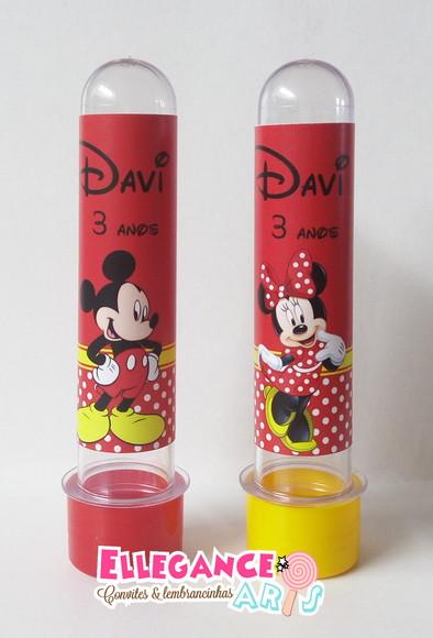 Tubete Mickey e Minnie Vermelha