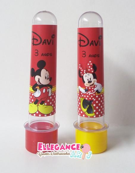 Tubete Mickey e Minnie Vermelha