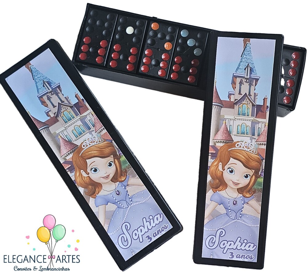 Dominó Personalizado Princesinha Sofia | Lembrancinha infantil