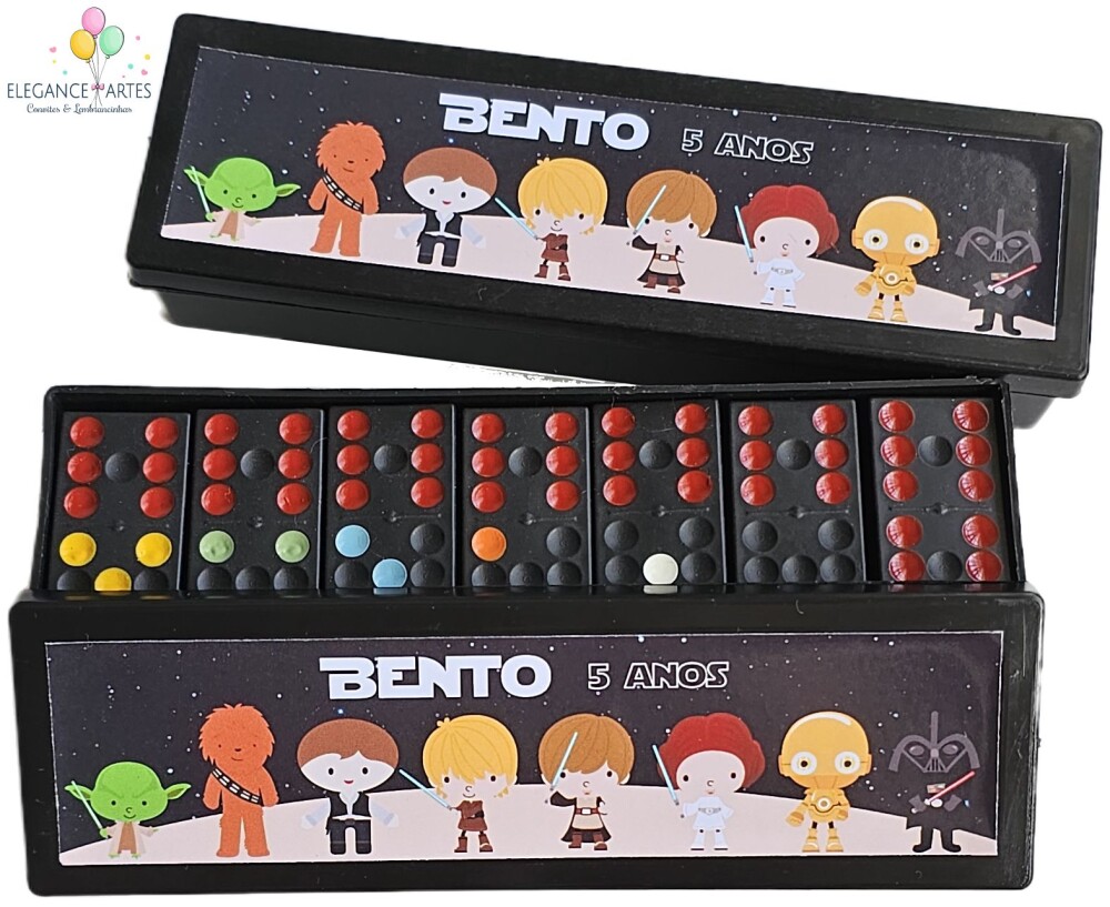 Dominó Personalizado Star Wars Cute - Lembrancinha Infantil