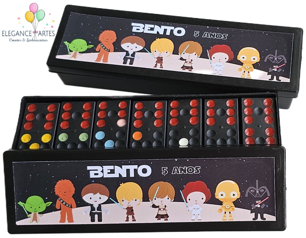 Dominó Personalizado Star Wars Cute - Lembrancinha Infantil