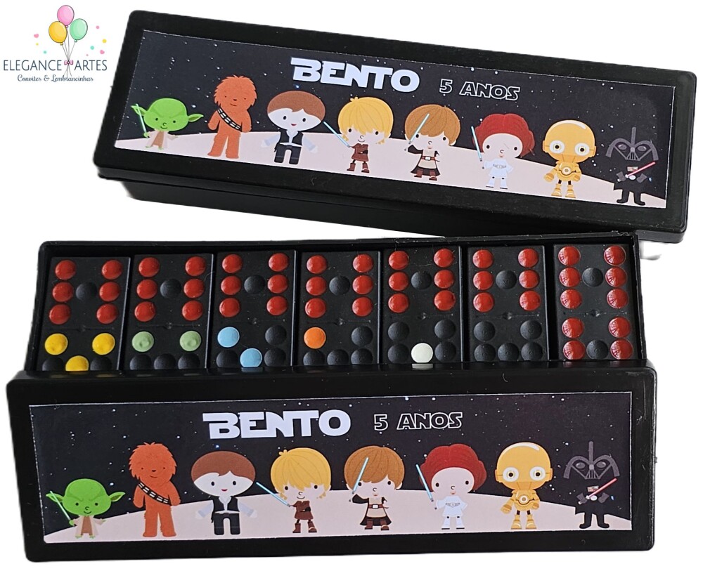 Dominó Personalizado Star Wars Cute - Lembrancinha Infantil