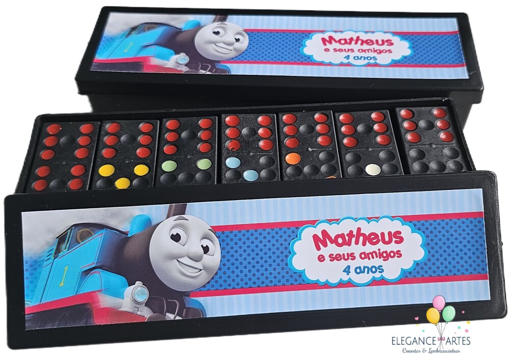 Dominó Personalizado Thomas e Seus Amigos - Lembrancinha Infanti