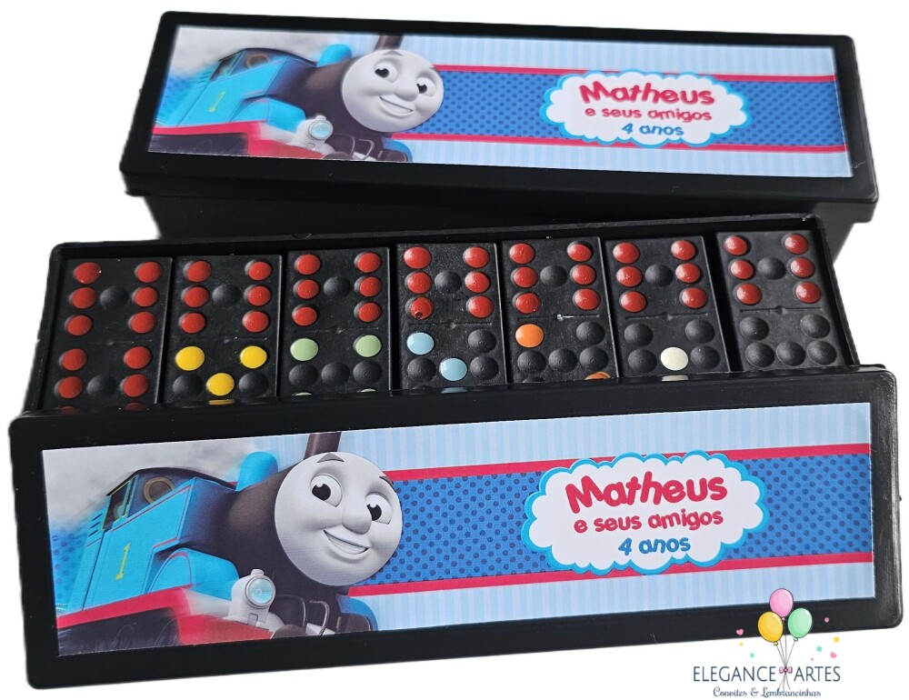 Dominó Personalizado Thomas e Seus Amigos - Lembrancinha Infanti