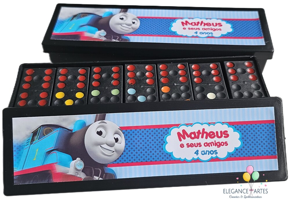 Dominó Personalizado Thomas e Seus Amigos - Lembrancinha Infanti