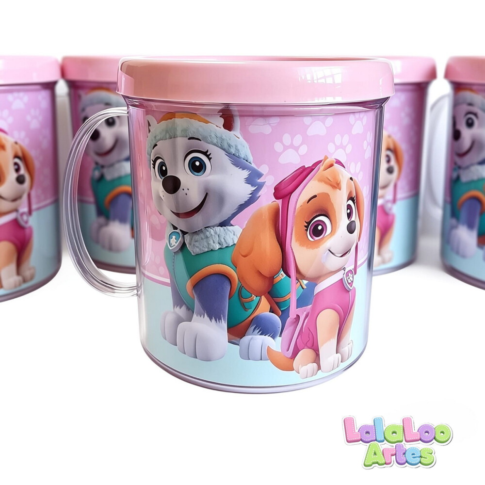 Caneca Skye e Everest Patrulha Canina | Lembrancinha aniversário