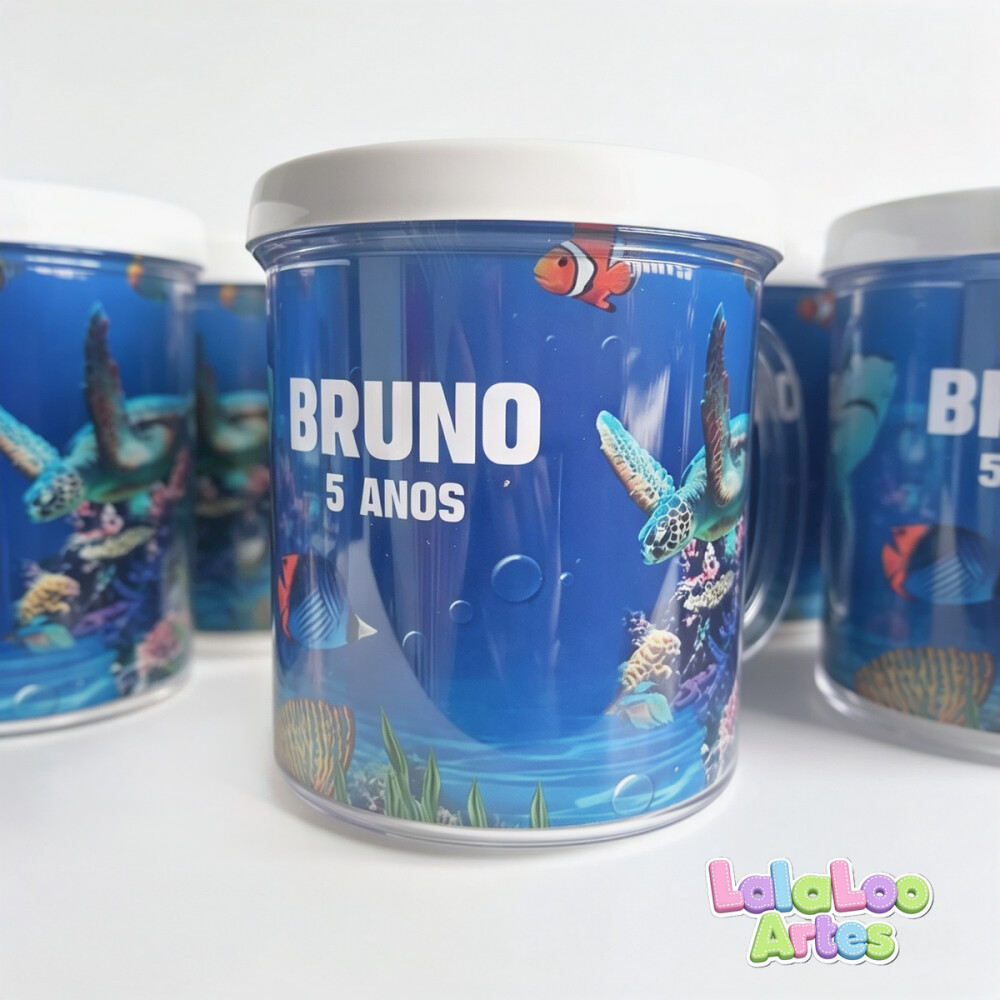 Caneca Fundo do Mar | Lembrancinha aniversário