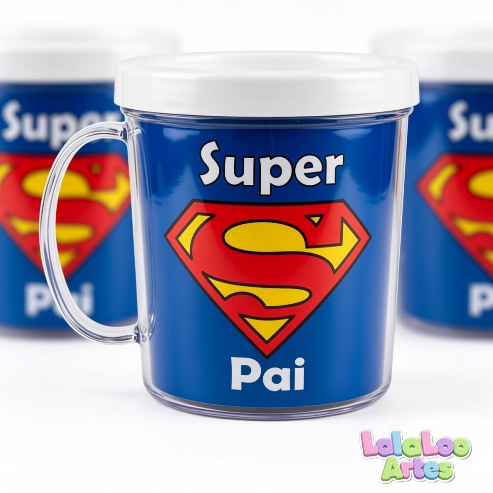 Caneca Personalizada Dia dos Pais – Super Pai | Tema Super Home