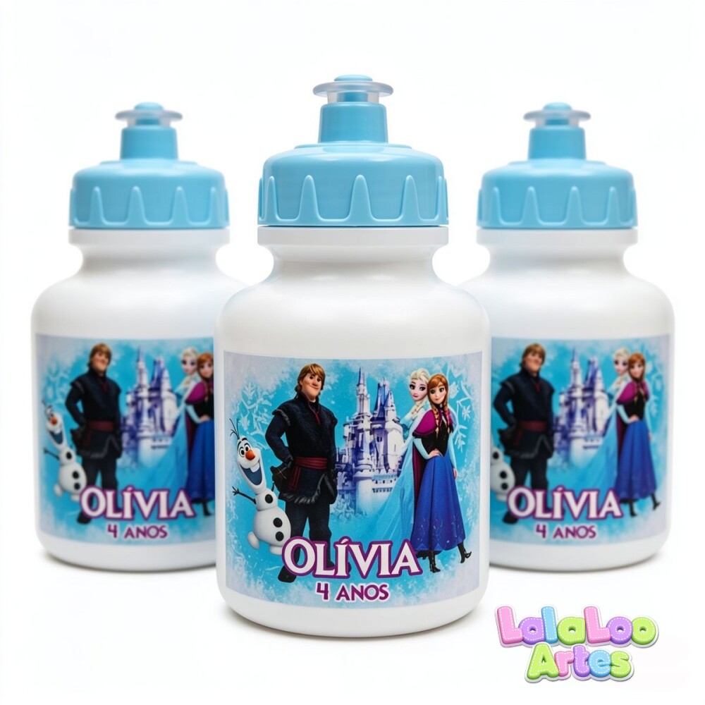 Garrafinha Squeeze Frozen Personalizada | Festa Infantil