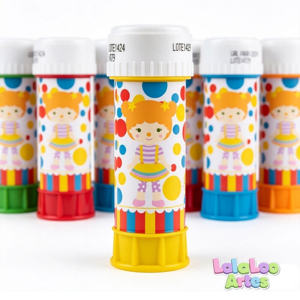 Bolha de Sabão Circo Menina Personalizado | Lembrancinha Festa