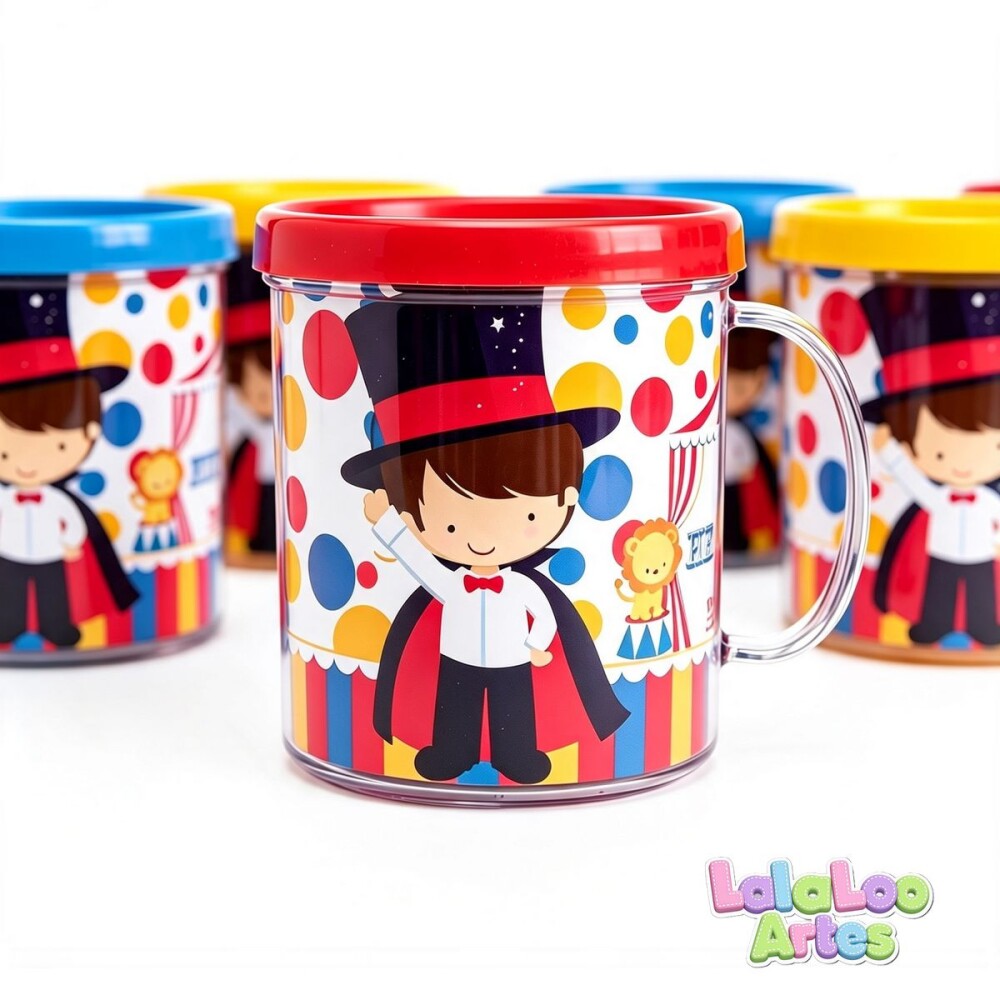 Caneca Circo Menino Personalizada | Lembrancinha infantil
