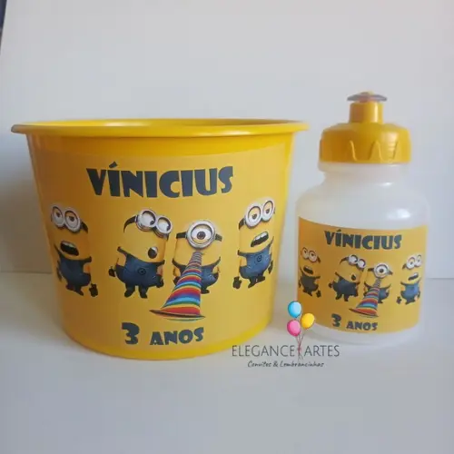 Balde + Garrafinha Minions