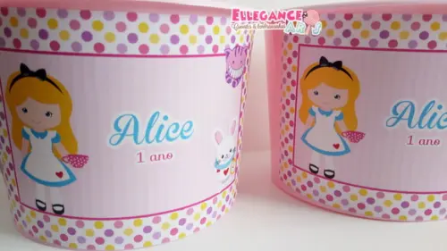 Balde de Pipoca Alice no País das Maravilhas
