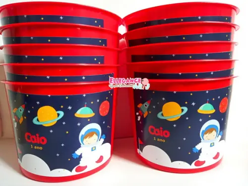 Balde de Pipoca Astronauta