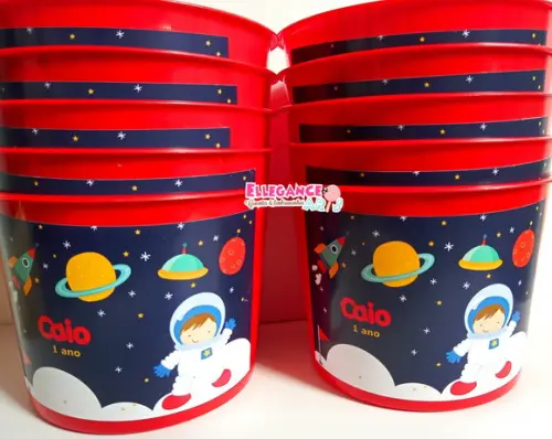 Balde de Pipoca Astronauta