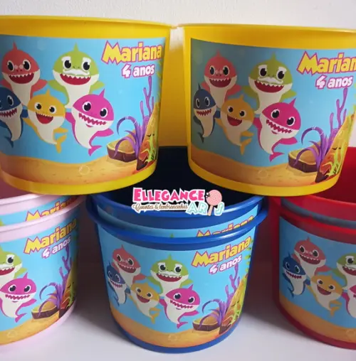 Balde de Pipoca Baby Shark