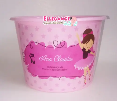 Balde de Pipoca Bailarina