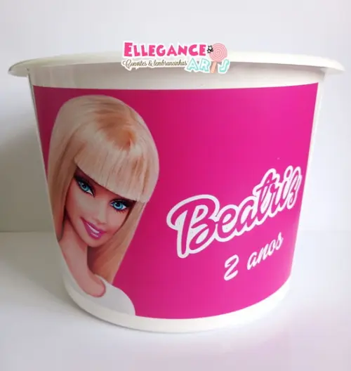 Balde de Pipoca Barbie