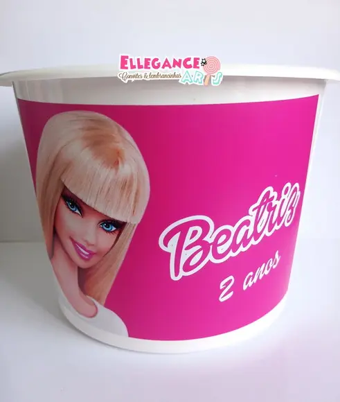 Balde de Pipoca Barbie