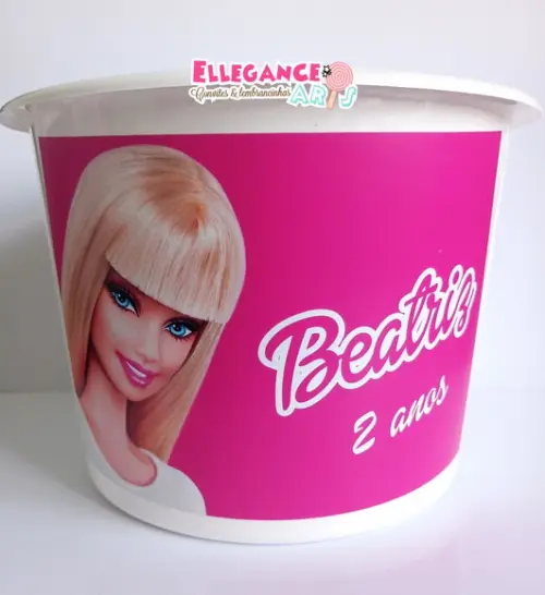 Balde de Pipoca Barbie