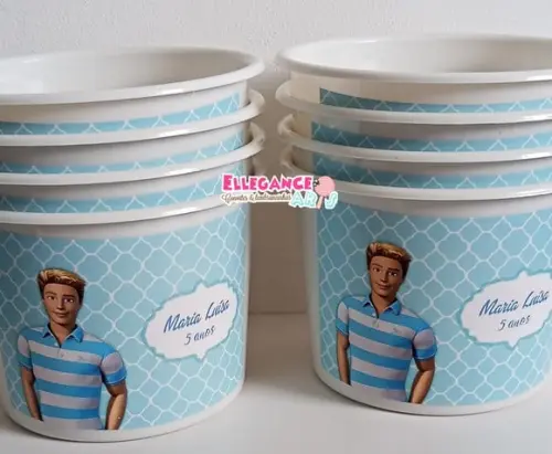 Balde de Pipoca Barbie (ken)