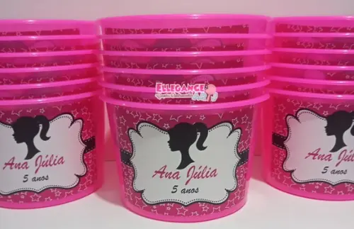 Balde de Pipoca Barbie