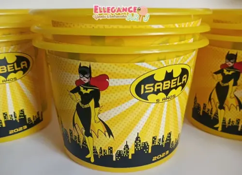 Balde de Pipoca Batgirl
