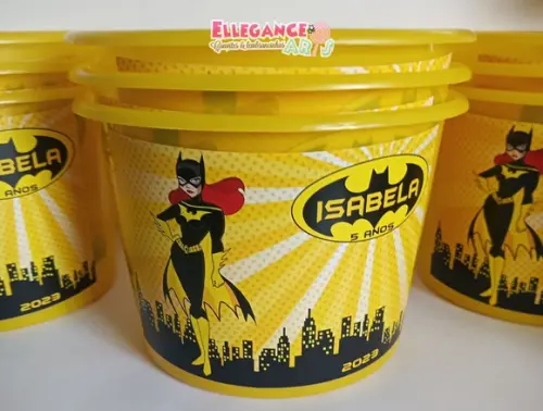 Balde de Pipoca Batgirl