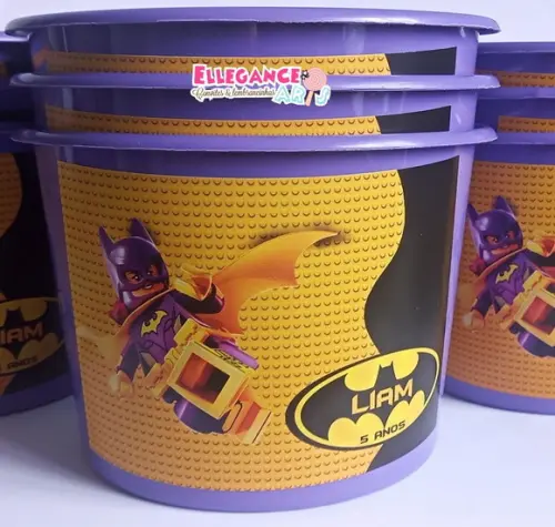 Balde de Pipoca Batgirl Lego
