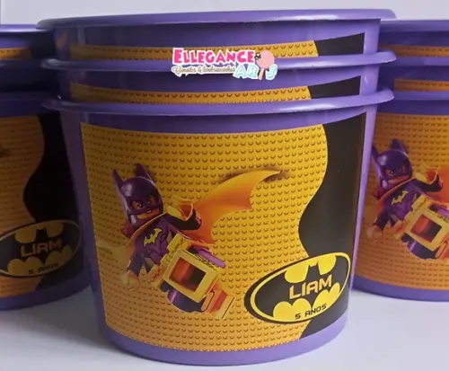 Balde de Pipoca Batgirl Lego
