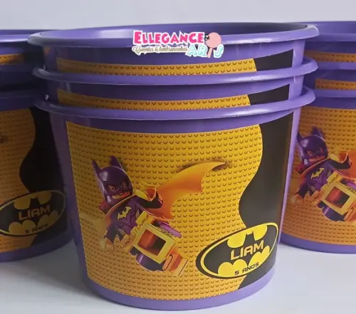 Balde de Pipoca Batgirl Lego