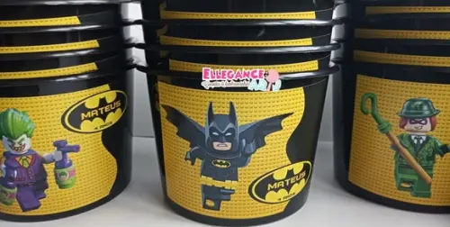 Balde de Pipoca Batman Lego