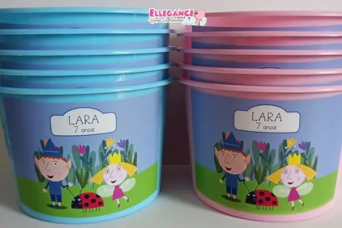 Balde de Pipoca Ben e Holly