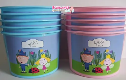 Balde de Pipoca Ben e Holly