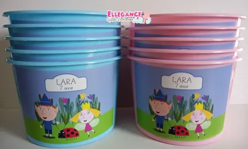 Balde de Pipoca Ben e Holly