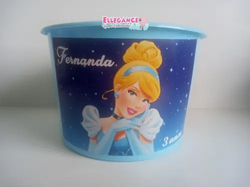 Balde de Pipoca Cinderela