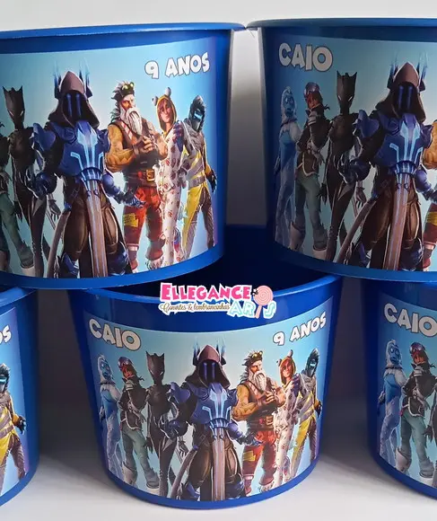 Balde de Pipoca Fortnite