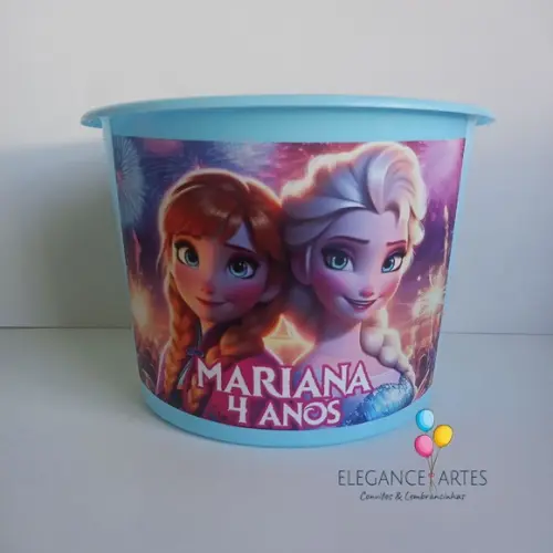 Balde de Pipoca Frozen
