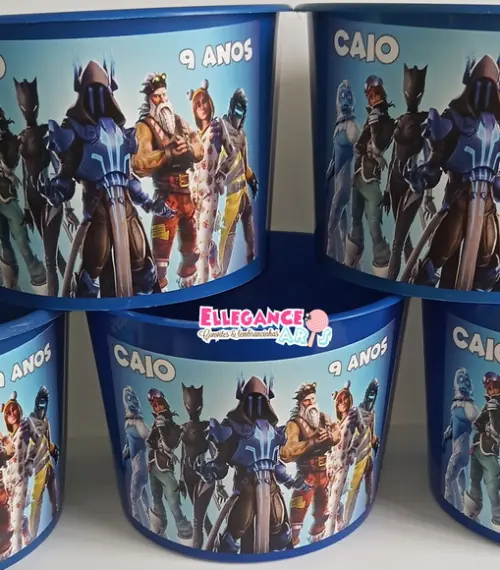 Balde de Pipoca Fortnite